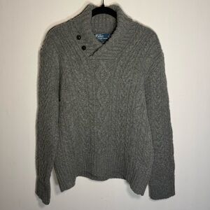 Polo by Ralph Lauren Cable Knit Shawl Sweater